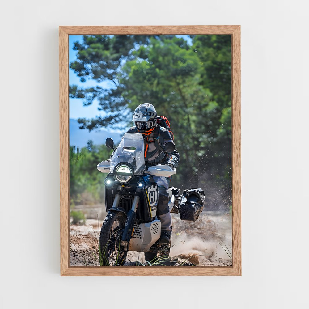 Poster L'Aventurier de la Route – affiche Husqvarna (vue 4)